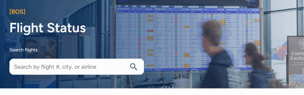 Boston Logan Airport Status - Flight Tracker