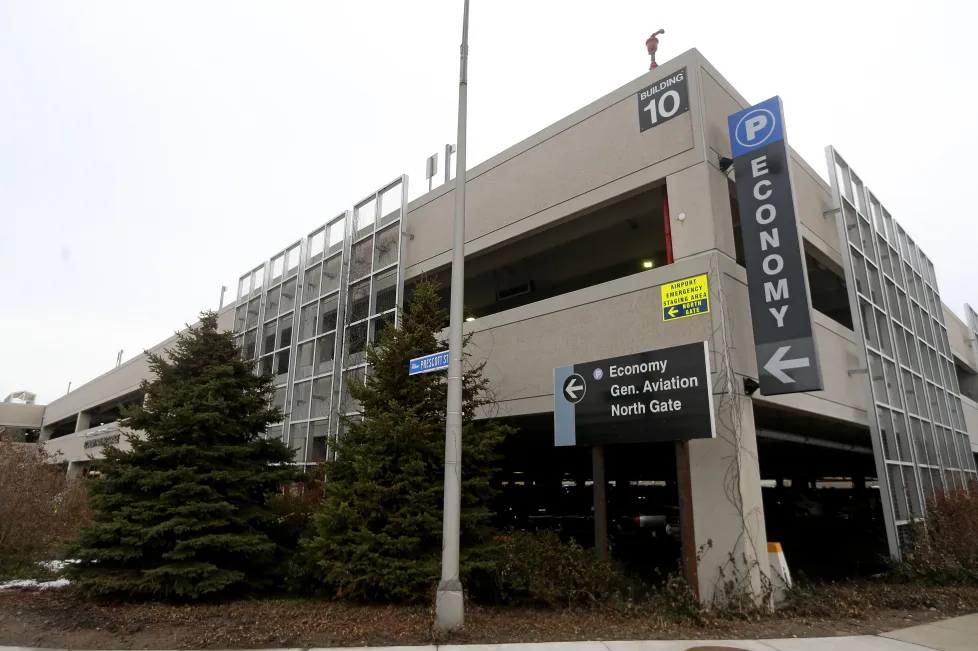 Logan Airport Economy Garage covered long term parking with shuttle acces